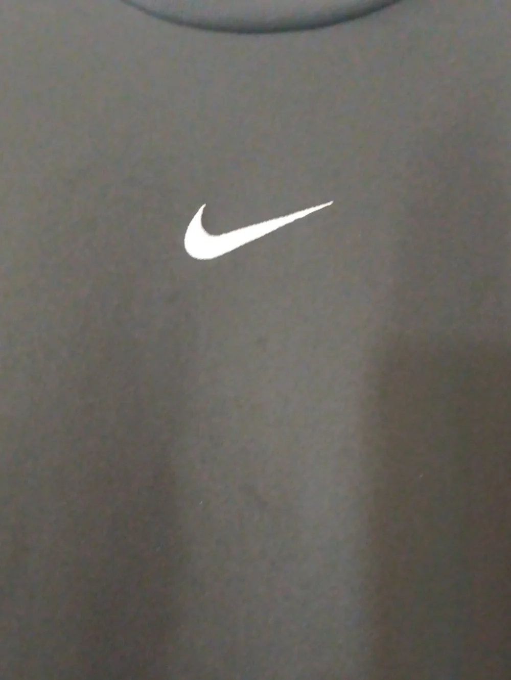Nike Mens-Black Sleeveless Athletic Tank with White Accents